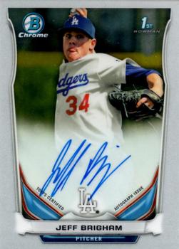2014 Bowman Draft - Chrome Draft Pick Autographs #BCA-JB Jeff Brigham Front