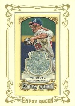 2014 Topps Gypsy Queen - Mini Relics #GMR-JT Julio Teheran Front