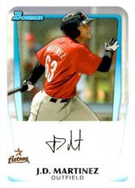 2011 Bowman - Prospects #BP92 J.D. Martinez Front