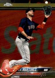 2018 Topps Chrome Update #HMT40 J.D. Martinez Front